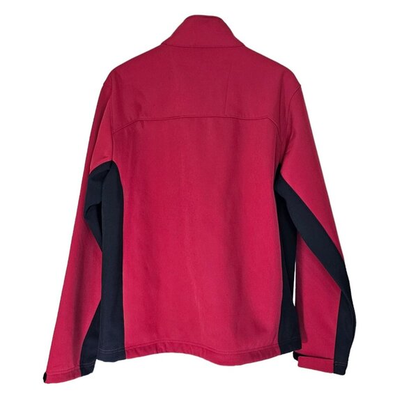 Hawke Co Red Softshell Performance Fleece Lined Jacket Water Resistant Large NWT - Picture 2 of 13